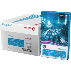 Xerox Vitality Printer & Copy Printer Paper, 10 Reams, White, Legal (8.5in x 14in), 5000 Sheets Per Case, 20 Lb, 92 Brightness