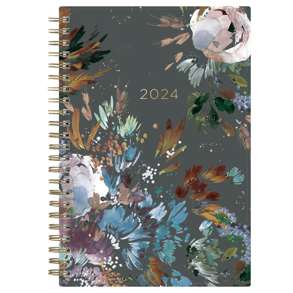 2024 Blue Sky Kelly Ventura Midnight Garden Weekly/Monthly Planning Calendar, 5in x 8in, Multicolor, January to December 2024, 140946