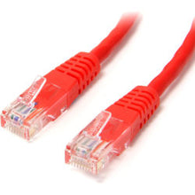 Load image into Gallery viewer, StarTech.com 15 ft Red Molded Cat5e UTP Patch Cable  - 15ft Cat5e Patch Cable - 15ft cat 5e patch cable - 15ft Cat5e Patch Cord - 15ft Molded Patch Cable - 15ft RJ45 Patch Cable