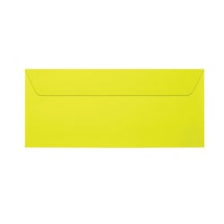 LUX #10 Envelopes, Full-Face Window, Gummed Seal, Citrus, Pack Of 50