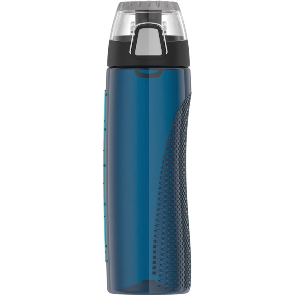 Thermos 24-Ounce Plastic Hydration Bottle with Meter (Midnight Blue) - 24 fl oz - Midnight Blue, Blue - Tritan Copolyester, Plastic