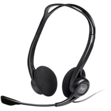 Load image into Gallery viewer, Logitech 960 USB Computer Headset - Stereo - USB Type A - Wired - 100 Hz - 10 kHz - Over-the-head - Binaural - Supra-aural - 7.87 ft Cable - Noise Cancelling, Bi-directional Microphone - Black