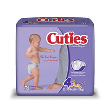 Load image into Gallery viewer, Cuties Baby Diapers, Size 4, 22-37 Lb, Box Of 31