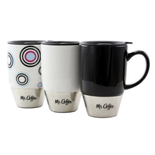 Load image into Gallery viewer, Mr. Coffee Couplet 3-Piece Travel Mug Set, 15 Oz, Assorted Colors