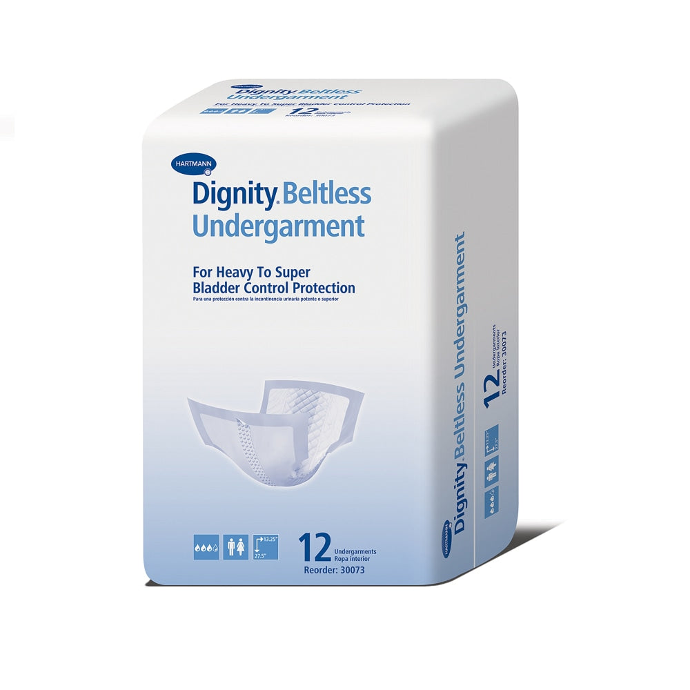 Dignity Beltless Undergarment, 13 1/4in x 27 1/2in, Box Of 12