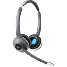 Load image into Gallery viewer, Cisco 562 Headset - Stereo - Wireless - DECT 6.0 - 300 ft48 kHz - Over-the-head - Binaural - Supra-aural - Uni-directional, Electret, Condenser Microphone - Black