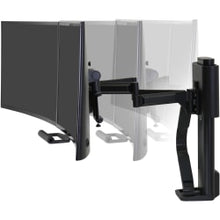 Load image into Gallery viewer, Ergotron TRACE Desk Mount for Monitor, LCD Display - Matte Black - 2 Display(s) Supported - 27in Screen Support - 21.61 lb Load Capacity - 75 x 75, 100 x 100