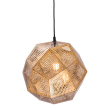 Load image into Gallery viewer, Zuo Modern Bald Ceiling Lamp, 13-2/5inW, Gold Shade/Black Base