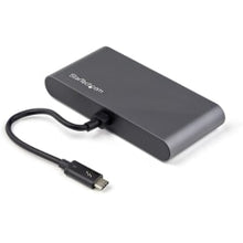 Load image into Gallery viewer, StarTech.com Thunderbolt 3 Mini Dock - Portable Dual Monitor TB3 Laptop Docking Station HDMI 4K 60Hz - 2x USB-A &amp; GbE - 11in (28cm) cable - Thunderbolt 3 mini dock - 40Gb video &amp; data/dual monitor HDMI 4K 60Hz/2x USB-A (3.0/2.0)/GbE