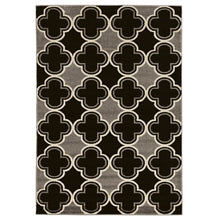 Load image into Gallery viewer, Linon Honora Area Rug, 2ft x 3ft, Branson Black/Gray