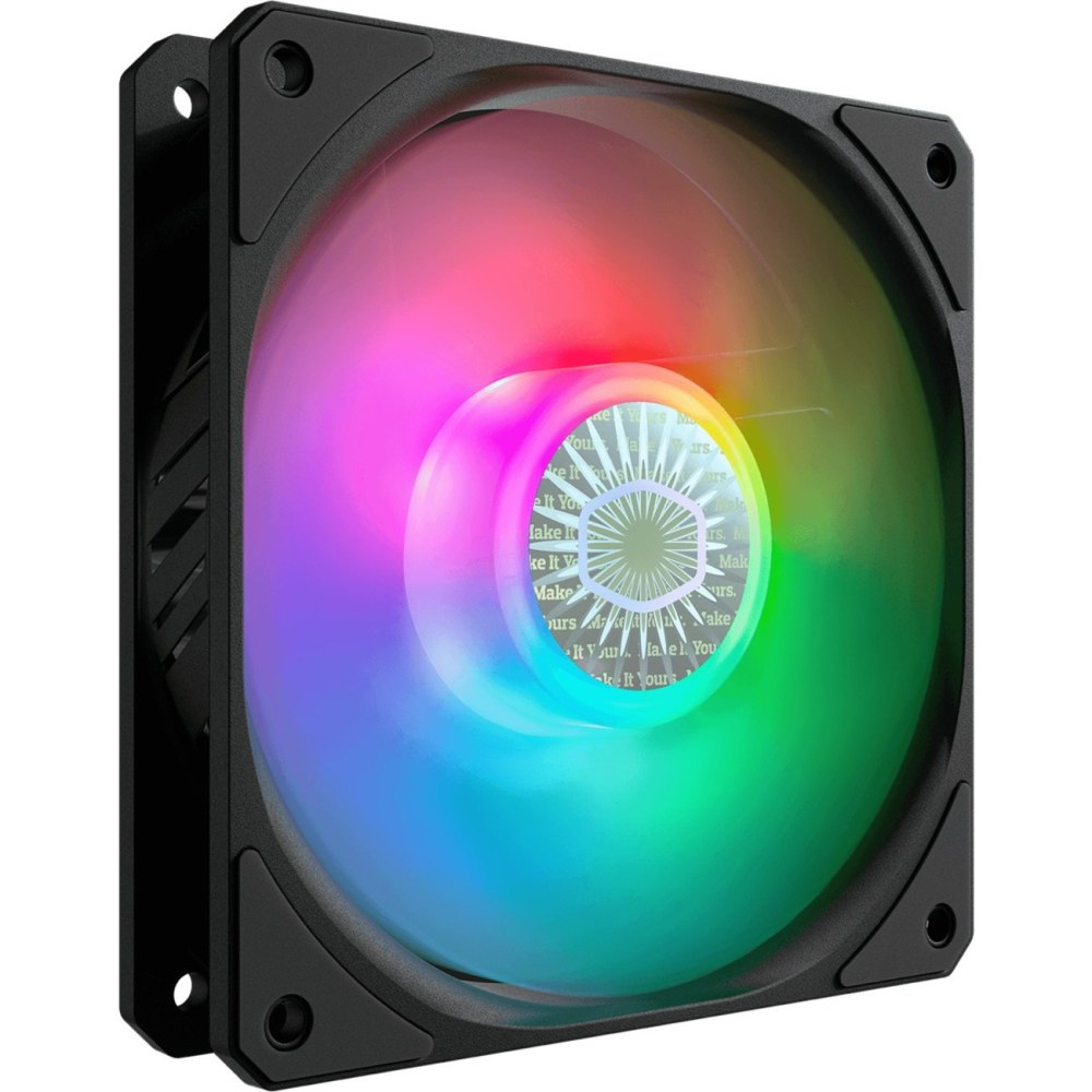 Cooler Master SickleFlow Cooling Fan - 1 Pack - 4.72in Maximum Fan Diameter - 1 x Fan(s) - 463.8 gal/min Maximum Airflow - 1800 rpm - Rifle Bearing - 3-pin ARGB, 4-pin PWM - ARGB LED - 1 pc(s) - Case, Chassis, Cooling System - 18.3 Year Life