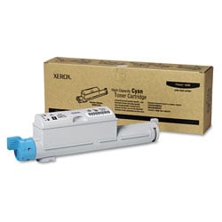 Xerox 6360 Cyan High Yield Toner Cartridge, 106R01214