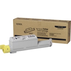 Xerox 6360 Yellow High Yield Toner Cartridge, 106R01216