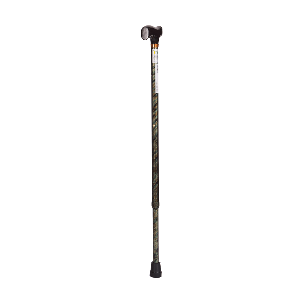 DMI Adjustable Derby Top Aluminum Folding Walking Cane, 40in, Cyclone Green