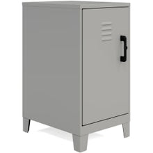 Load image into Gallery viewer, LYS SOHO Locker - 2 Shelve(s) - for Office, Home, Classroom, Playroom, Basement, Garage, Cloth, Sport Equipments, Toy, Game - Overall Size 27.5in x 14.3in x 18in - Silver - Steel