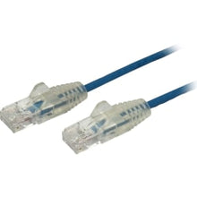 Load image into Gallery viewer, StarTech.com 6 in CAT6 Cable - Slim CAT6 Patch Cord - Blue Snagless RJ45 Connectors - Gigabit Ethernet Cable - 28 AWG - LSZH (N6PAT6INBLS)