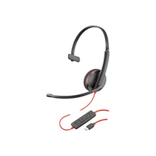 Load image into Gallery viewer, Poly Blackwire C3210 USB-C - 3200 Series - headset - on-ear - wired - USB-C