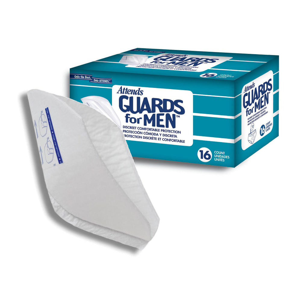 Attends Guards for Men, Unisize, Box Of 16