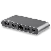 Load image into Gallery viewer, StarTech.com USB C Multiport Adapter - Dual 4K Monitor - Windows - USB-C to Dual 4K HDMI Adapter - 2x USB-A Ports - 100W PD 3.0 - GbE - Dual monitor USB C multiport adapter for Windows turns your USB-C laptop into a portable workstation