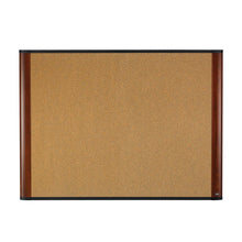 Load image into Gallery viewer, 3M Cork Bulletin Board, 48in x 72in, Aluminum Frame With Mahogany Finish