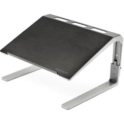 StarTech.com Adjustable Laptop Stand - Heavy Duty Steel & Aluminum - 3 Height Settings - Tilted - Ergonomic Laptop Riser for Desk (LTSTND)