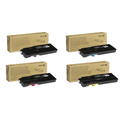 Xerox C400 Black; Cyan; Magenta; Yellow Extra-High Yield Toner Cartridges Combo, Pack Of 4, 106R03524,106R03526,106R03527,106R03525