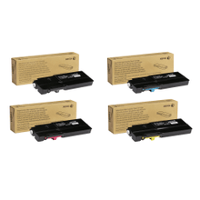 Load image into Gallery viewer, Xerox C400 Black; Cyan; Magenta; Yellow Extra-High Yield Toner Cartridges Combo, Pack Of 4, 106R03524,106R03526,106R03527,106R03525