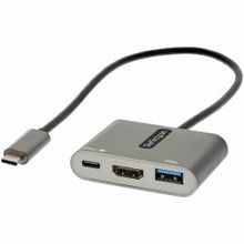 Load image into Gallery viewer, StarTech.com USB C Multiport Adapter, USB-C to HDMI 4K, 100W PD Pass-Through, USB 3.0 Hub 5Gbps (1xC/1xA), USB-C Mini Dock/Travel Dock - USB C multiport travel adapter w/HDMI 4K 30Hz video - 13in cable