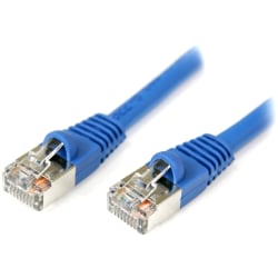 StarTech.com 15 ft Blue Snagless Shielded Cat5e Patch Cable - Patch cable - RJ-45 (M) to RJ-45 (M) - 15 ft - shielded - CAT 5e - molded - snagless - blue