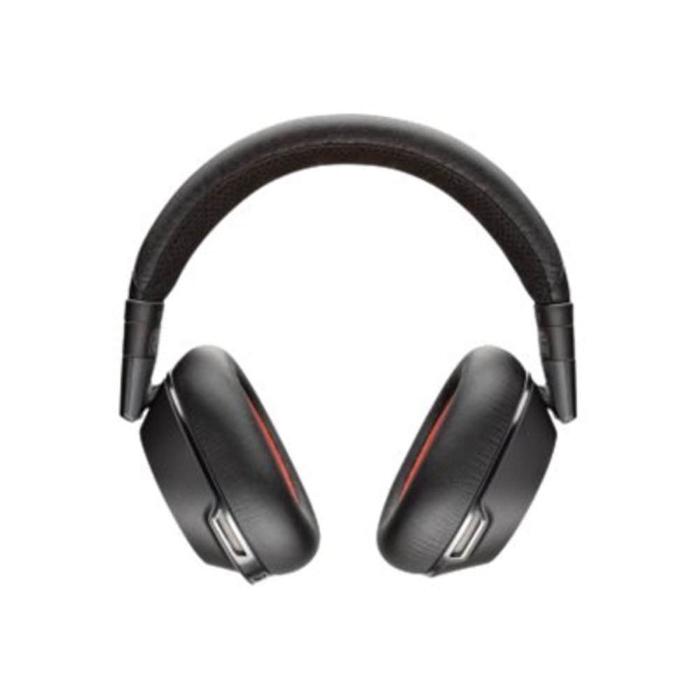 Poly Voyager 8200 UC USB-C - Headphones with mic - full size - Bluetooth - wireless - NFC - active noise canceling - 3.5 mm jack - black - Certified for Microsoft Teams