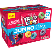 Load image into Gallery viewer, Fruit Loops Jumbo Snax, 0.45 Per Pack, Box Of 12 Packs