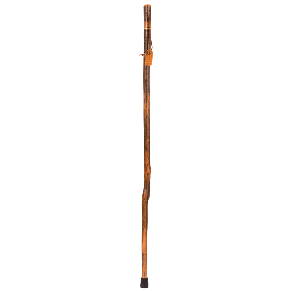 Brazos Walking Sticks Safari Leather Handle Exotic Wood Walking Stick, 55in