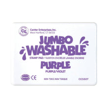 Load image into Gallery viewer, Ready 2 Learn Jumbo Washable Unscented Stamp Pads, 6 1/4in x 4in, Purple, Pack Of 2