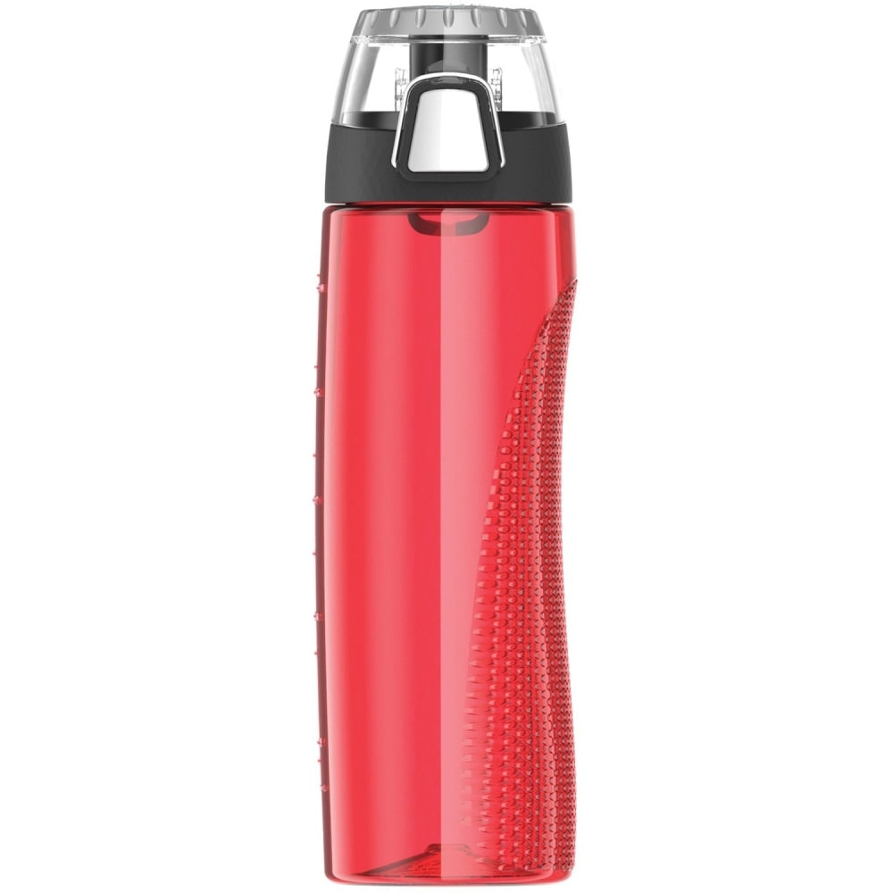 Thermos 24-Ounce Plastic Hydration Bottle with Meter (Hot Coral) - 24 fl oz - Hot Coral - Tritan Copolyester, Plastic