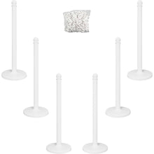 Load image into Gallery viewer, Tatco Plastic Stanchions, 14in x 14in x 39in, White, Box Of 6