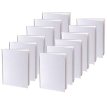 Load image into Gallery viewer, Ashley Productions Hardcover Blank Books, 6in x 8in, Unruled, 14 Sheets, White, Pack Of 12 Books