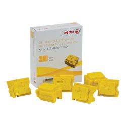 Xerox 8900 ColorQube Yellow Solid Ink, Pack Of 6, 108R01016