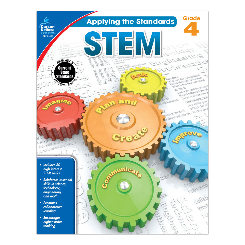 Carson-Dellosa Applying The Standards STEM Workbooks, Grade 4