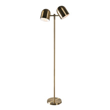 Load image into Gallery viewer, Kenroy Home Alden Floor Lamp, 57inH, Antique Brass