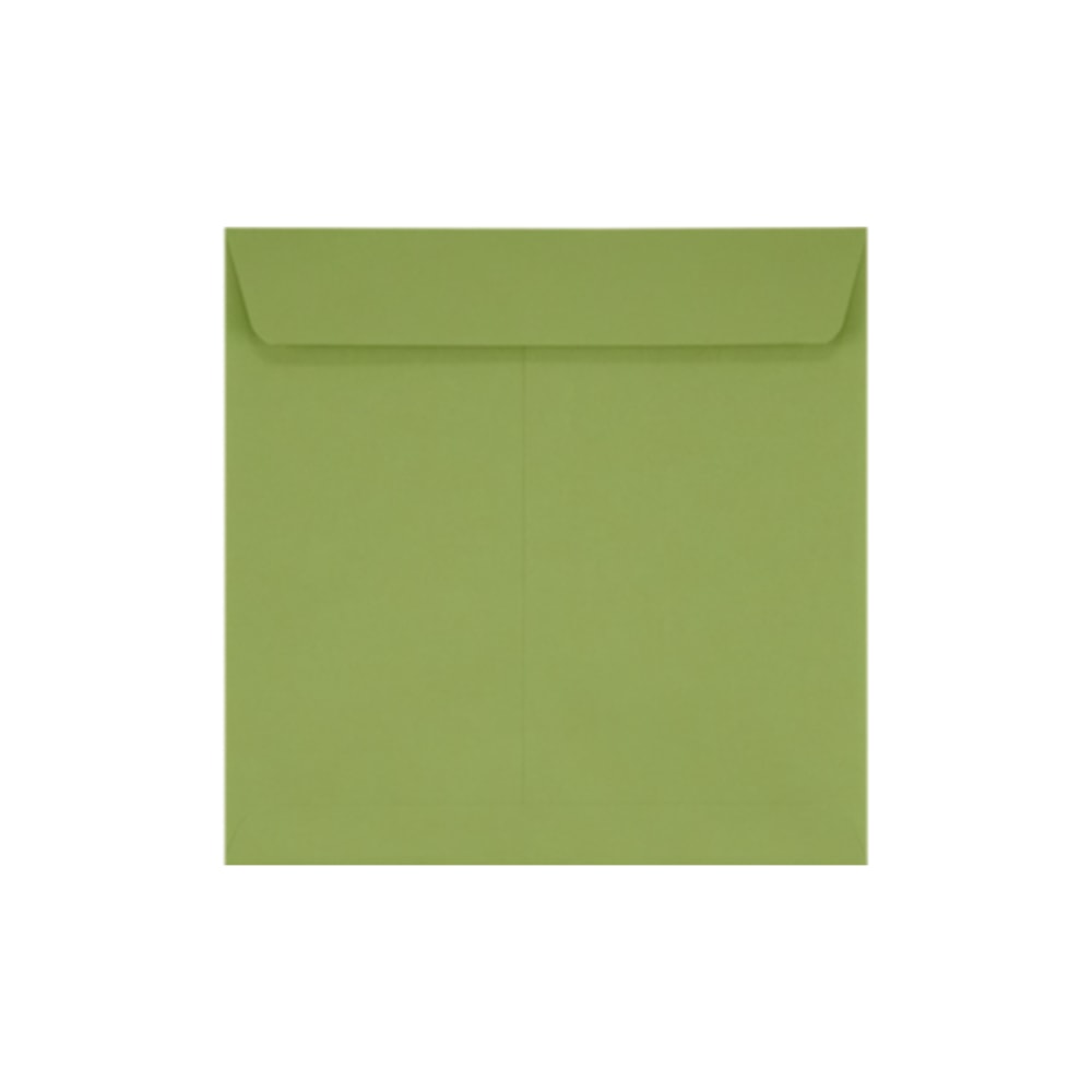 LUX Square Envelopes, 7 1/2in x 7 1/2in, Gummed SealAvocado Green, Pack Of 500