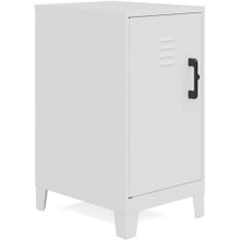 Load image into Gallery viewer, LYS SOHO Locker - 2 Shelve(s) - for Office, Home, Classroom, Playroom, Basement, Garage, Cloth, Sport Equipments, Toy, Game - Overall Size 27.5in x 14.3in x 18in - Pearl White - Steel