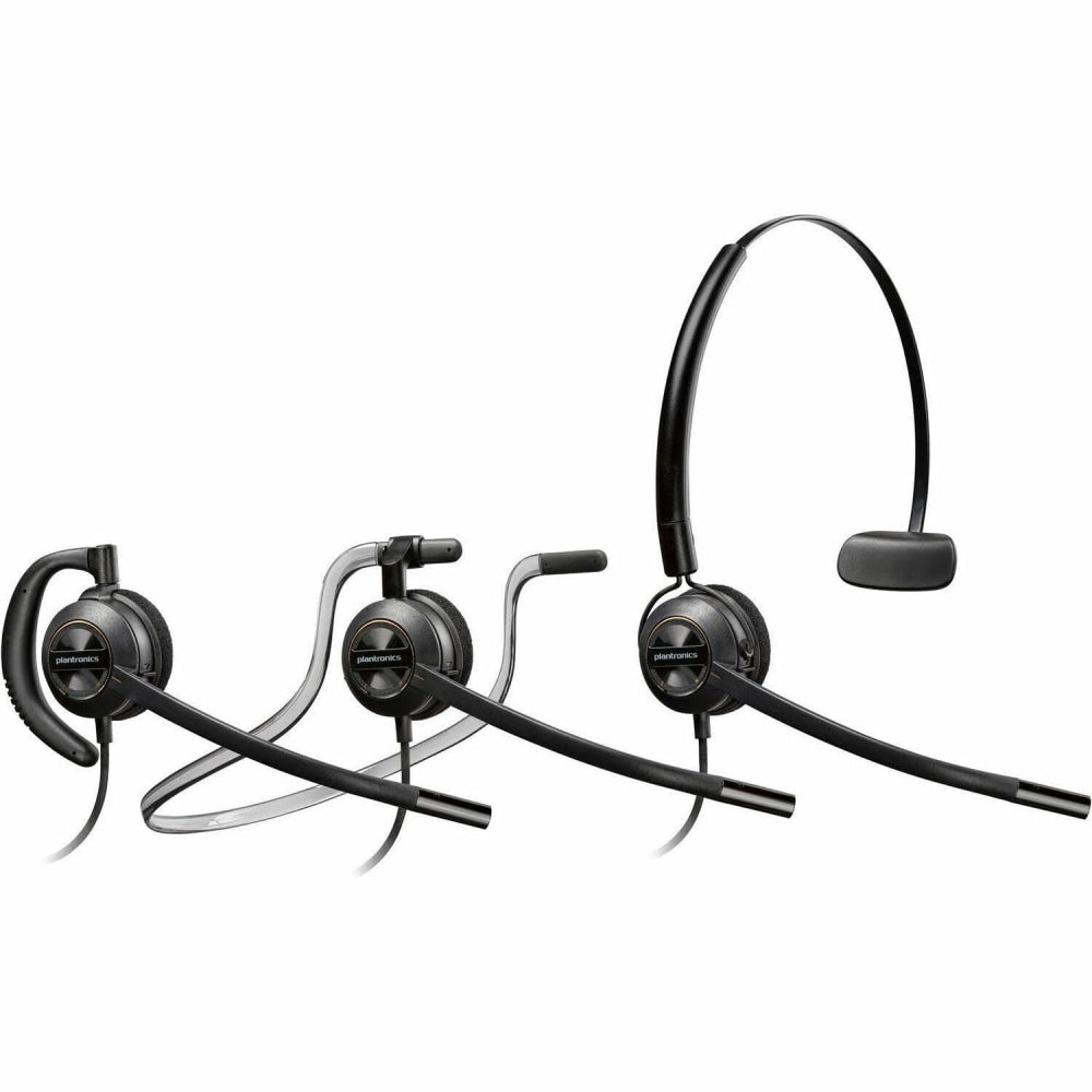 Plantronics Customer Service Headset - Mono - Proprietary - Wired - Over-the-head, Behind-the-neck, Over-the-ear - Monaural - Supra-aural - Noise Canceling