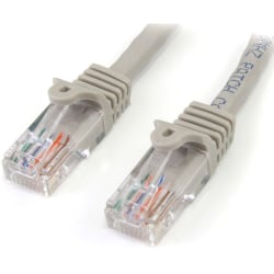 StarTech.com Cat5e Snagless UTP Patch Cable, 1ft, Gray