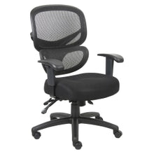 Load image into Gallery viewer, Lorell Contemporary Ergonomic Mesh/Fabric High-Back Chair, Black