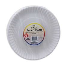 Load image into Gallery viewer, Hygloss Paper Plates, Pack Of 100