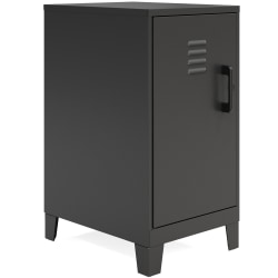 NuSparc Personal Locker - 2 Shelve(s) - for Office, Home, Sport Equipments, Toy, Game, Classroom, Playroom, Basement, Garage - Overall Size 27.5in x 14.2in x 18in - Black - Steel - TAA Compliant