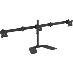 StarTech.com Triple Monitor Stand - Crossbar - Steel & Aluminum - For VESA Mount Monitors up to 27in - Computer Monitor Stand - 3 Monitor Arm - Up to 27in Screen Support - 52.80 lb Load Capacity - 18.2in Height x 11.8in Width - Desktop, Freestanding