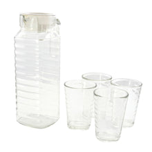 Load image into Gallery viewer, Gibson Everyday Pitcher And Tumbler Glassware Set, Clear