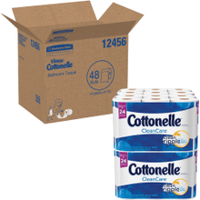 Load image into Gallery viewer, Cottonelle Professional Standard Roll Toilet Paper, 1-Ply Septic Safe Bathroom Tissue, White, 170 Sheets per Roll, Case of 48 Rolls