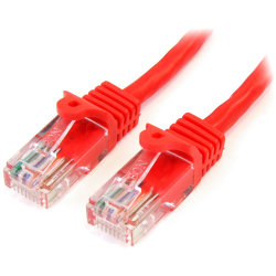 StarTech.com Cat5e Snagless UTP Patch Cable, 50ft, Red